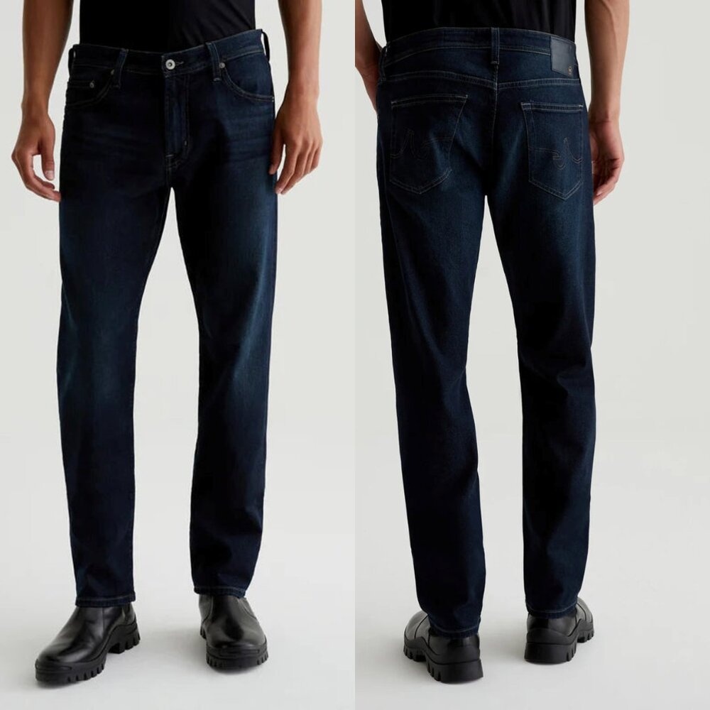 AG Graduate Tailored Leg Jeans Sailor Dark Indigo Denim NWT 34x34 - Picture 3 of 13